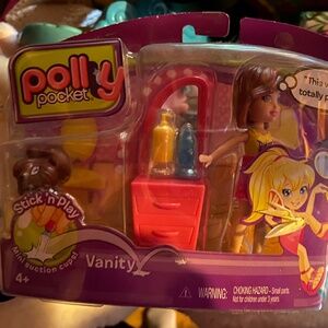 Polly Pocket Stick and Play Vanity NIB